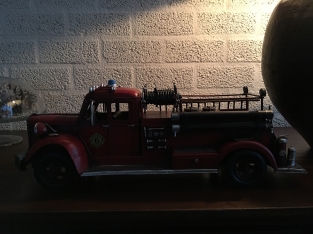 Fire engine, handmade from metal, super beautiful!!